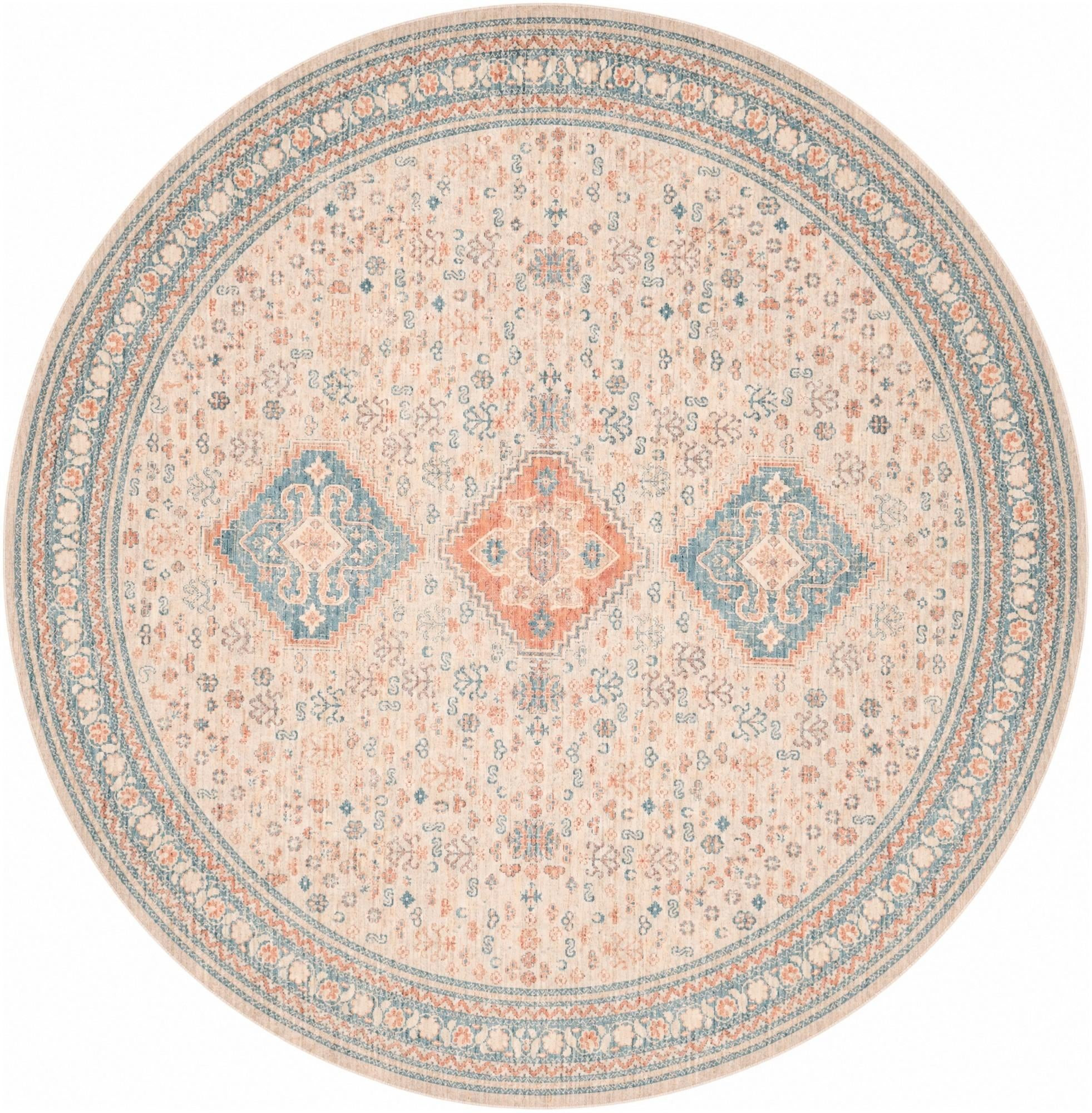 8' x 8' Greenbriar · Border rug, multi
