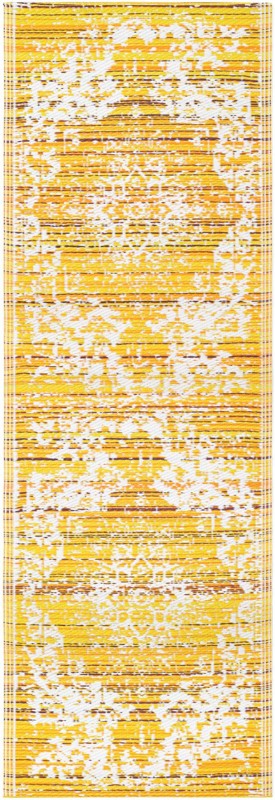 Millet · Border Outdoor Rug, yellow