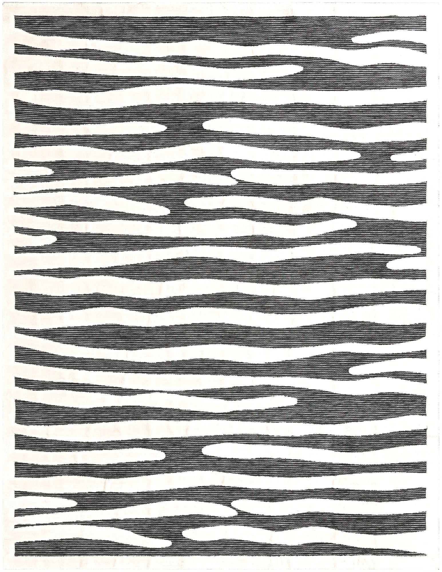 10' x 13' Villiers · Abstract rug, gray