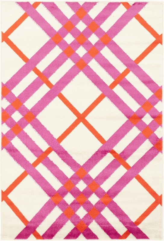Vaughn · Plaid rug, purple