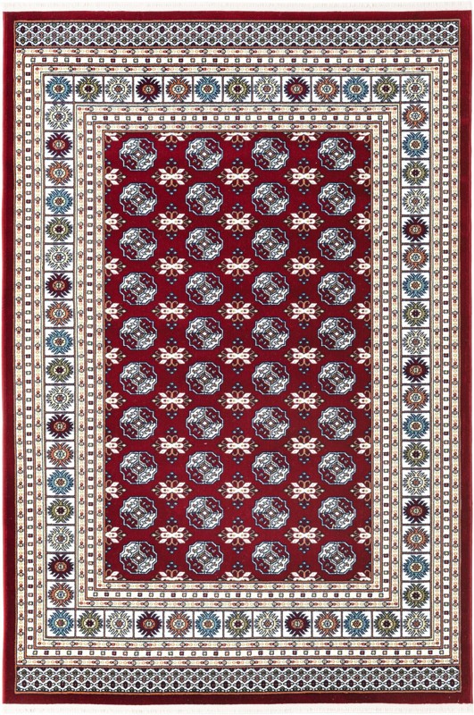 Crestwood · Border rug, burgundy red