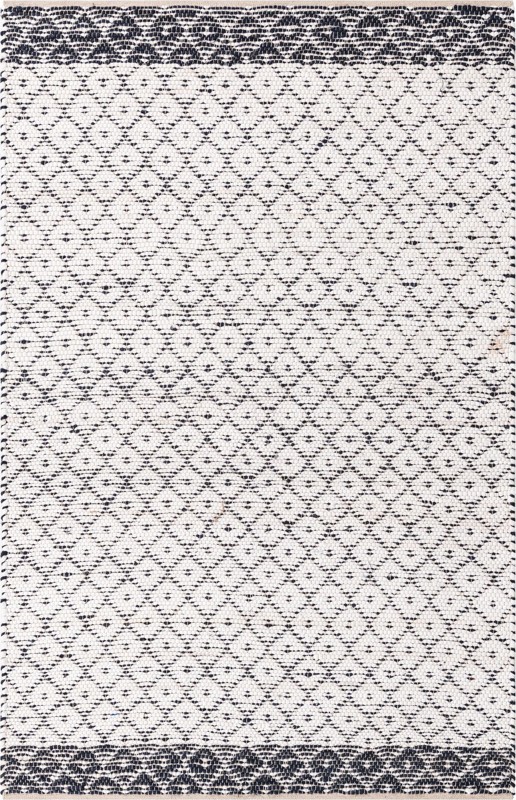 5' 1 x 8' Grove · Border Chindi Rug, ivory