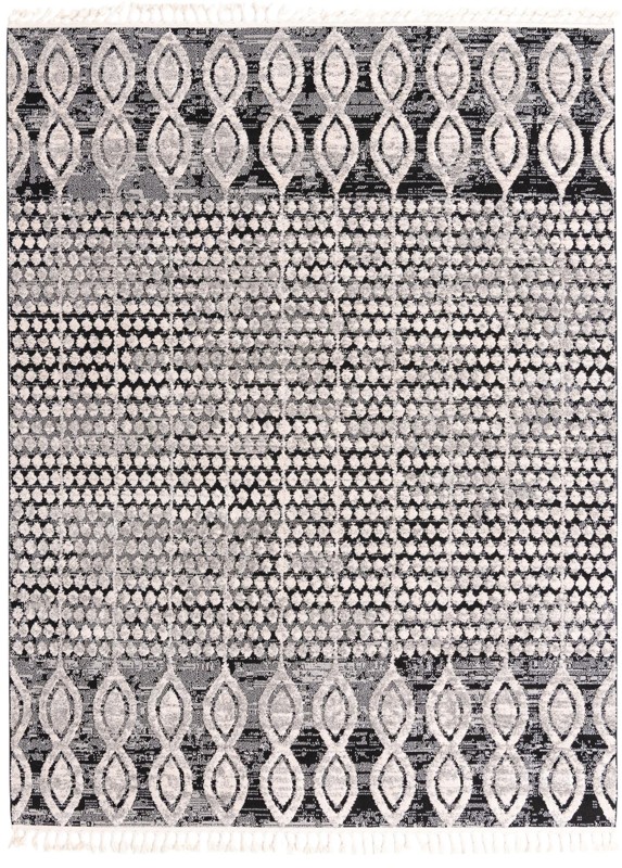 7' 10 x 10' Ferrall · Border rug, charcoal