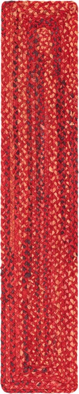 1' 2 x 6' 1 Heywood · Solid Chindi Rug, red