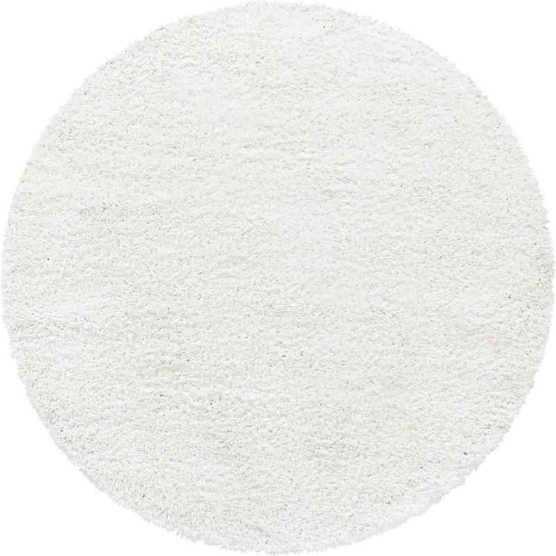 5' 3 x 5' 3 Dunham · Solid Shag Rug, white