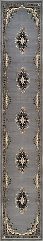 3' x 16' 5 Bingham · Border rug, gray