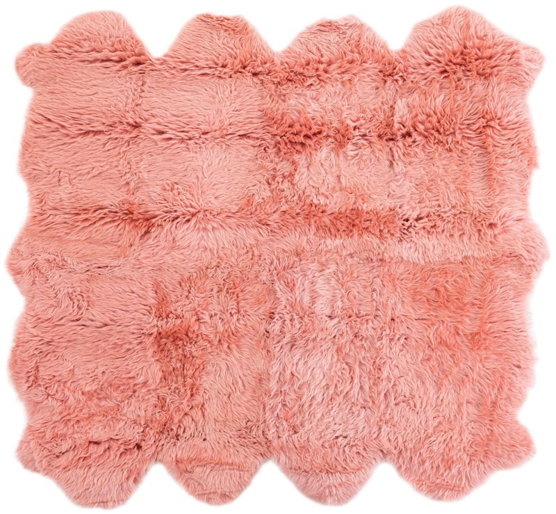Tahoe · Solid Shag Rug, pink