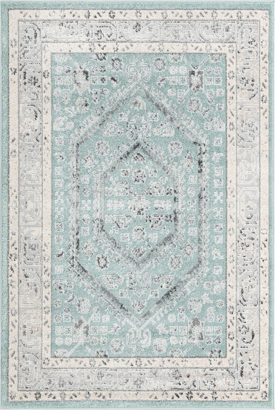 Broadhurst · Border rug, aqua