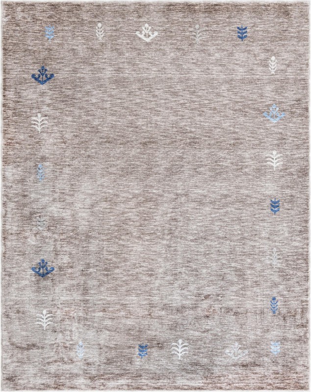 7' 10 x 10' Putnam · Border rug, gray brown
