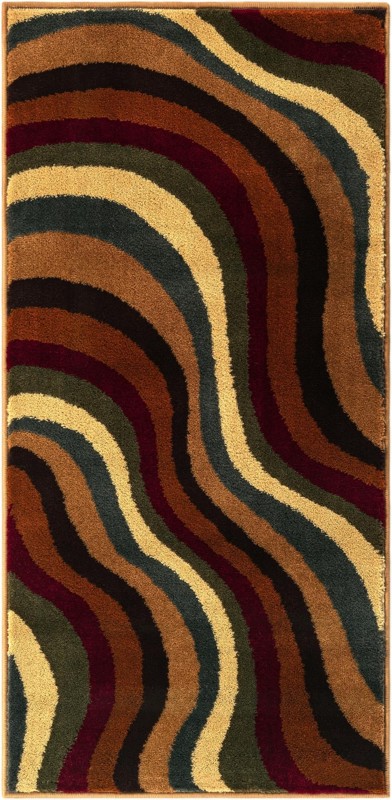 2' x 4' Kavanagh · Abstract rug, multi