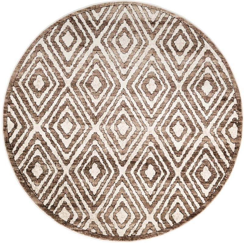 Brattleboro · Diamond rug, chocolate brown