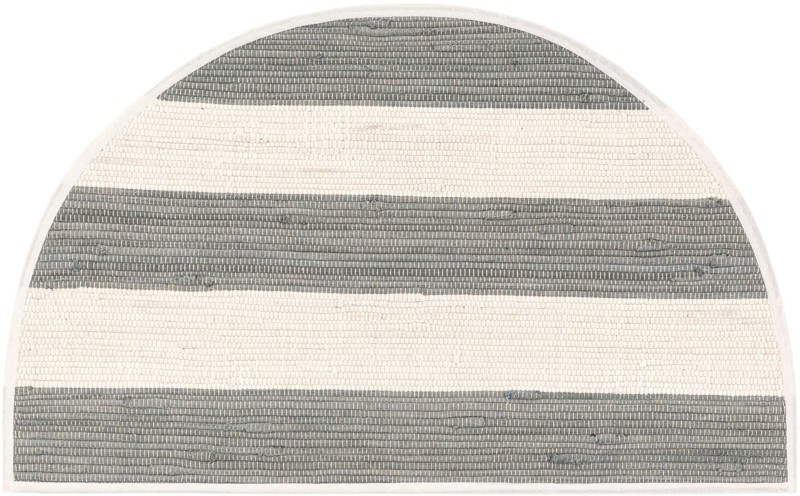 2' 2 x 3' 7 Flagstaff · Striped Chindi Rug, gray