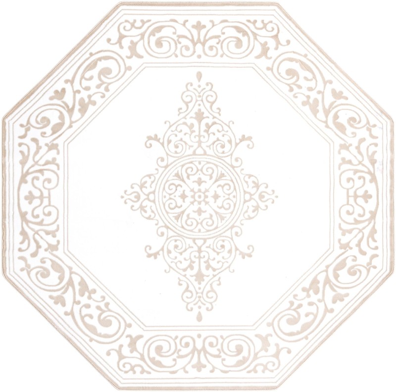 Bunting · Medallion rug, snow white and beige