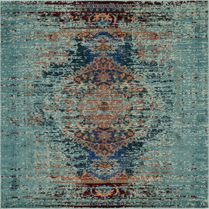 8' x 8' Tidwell · Border Washable Rug