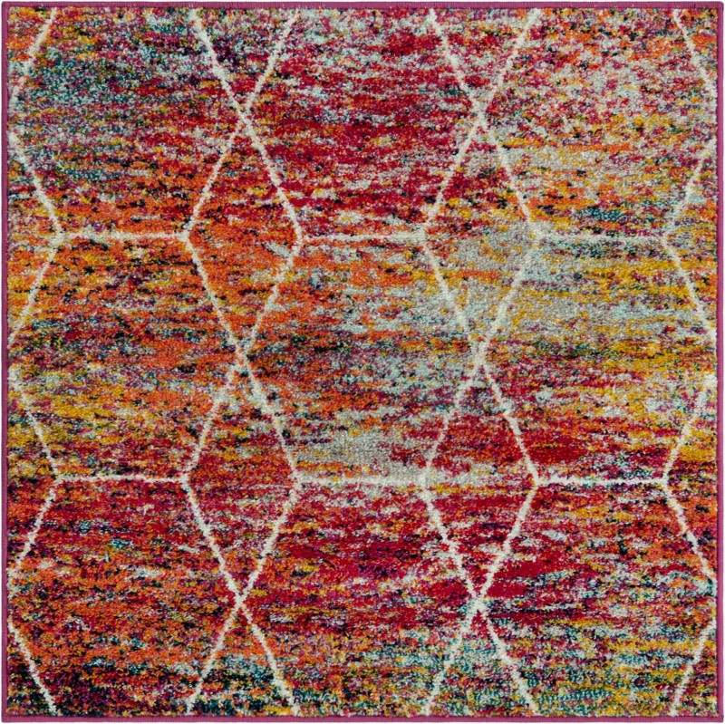 3' x 3' Galloway · Abstract rug