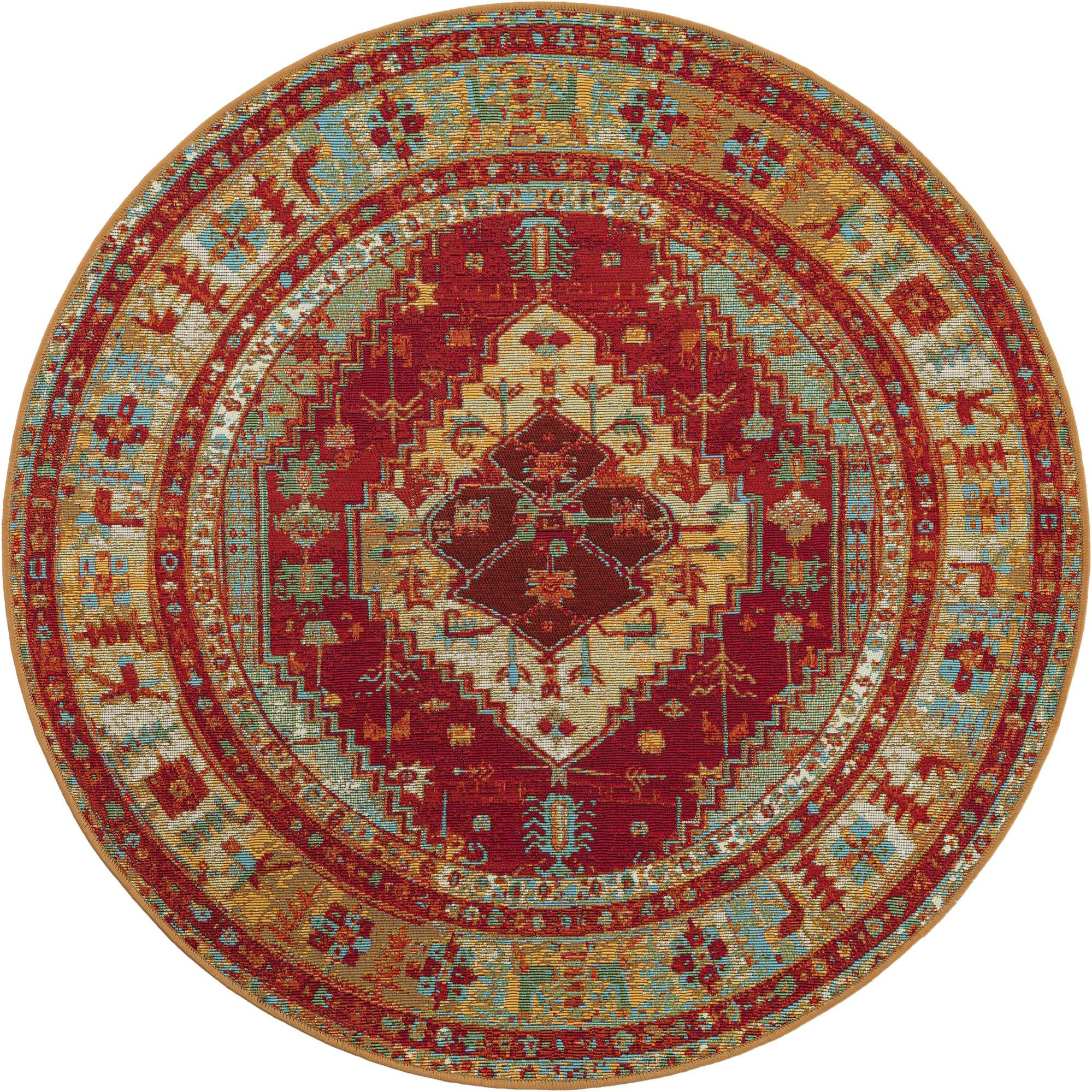 4' x 4' Lomax · Border Outdoor Rug