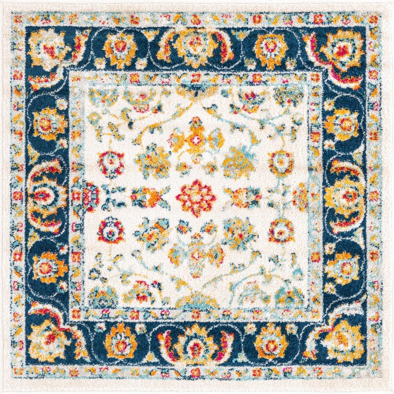 Aspen · Border rug, multi