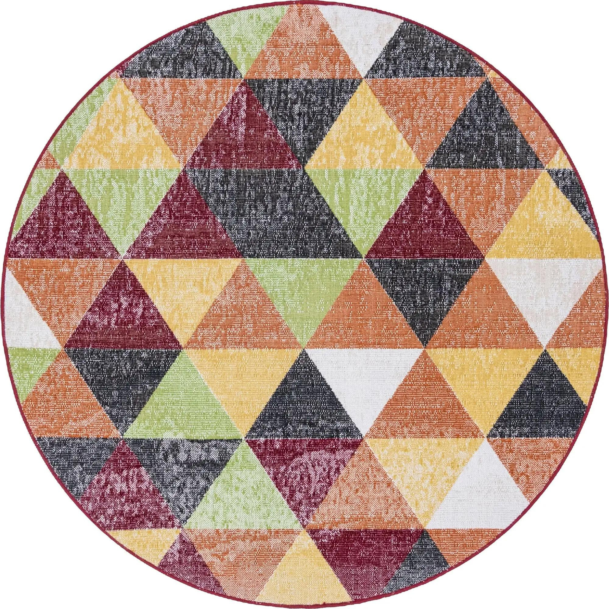 5' 3 x 5' 3 Luttrell · Geometric rug, multi