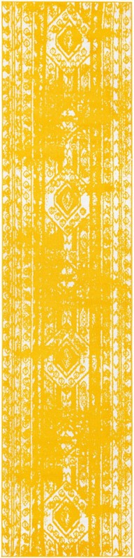 3' 3 x 14' Underhill · Abstract rug, yellow