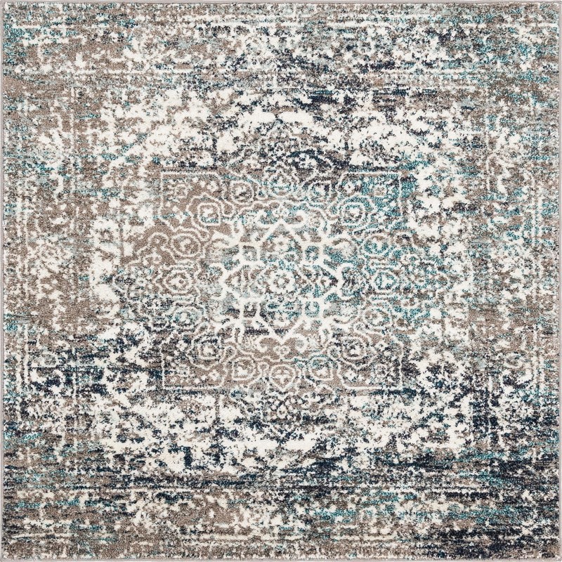 5' 3 x 5' 3 Birch · Medallion rug