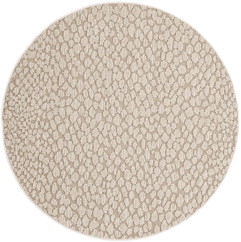 5' 3 x 5' 3 Dillard · Leopard Outdoor Rug, khaki and beige