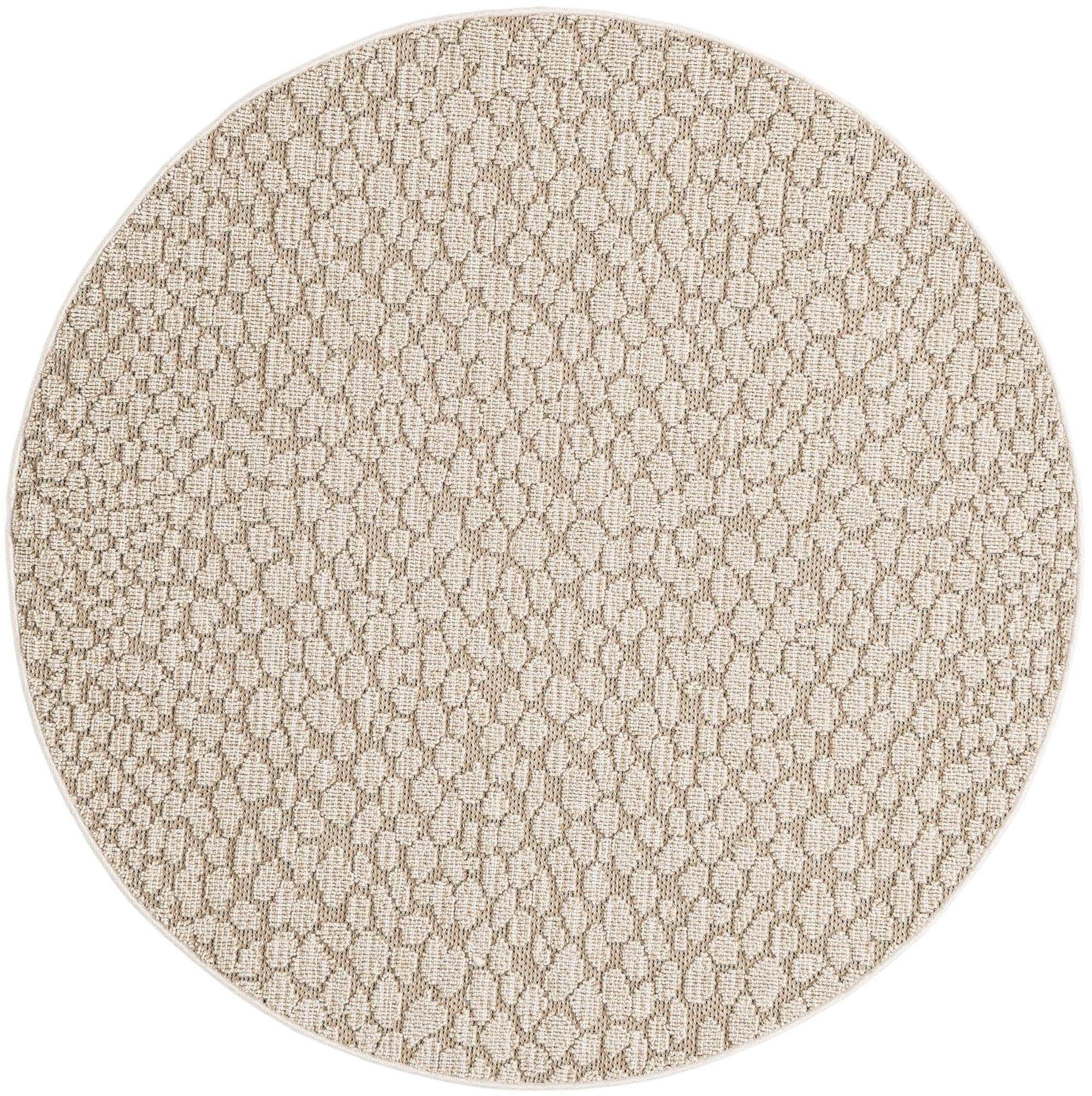 5' 3 x 5' 3 Dillard · Leopard Outdoor Rug, khaki and beige