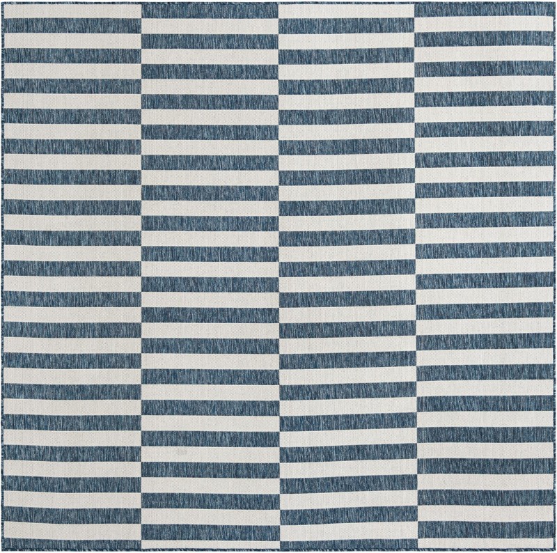 7' 10 x 7' 10 Ainsley · Geometric Outdoor Rug, blue