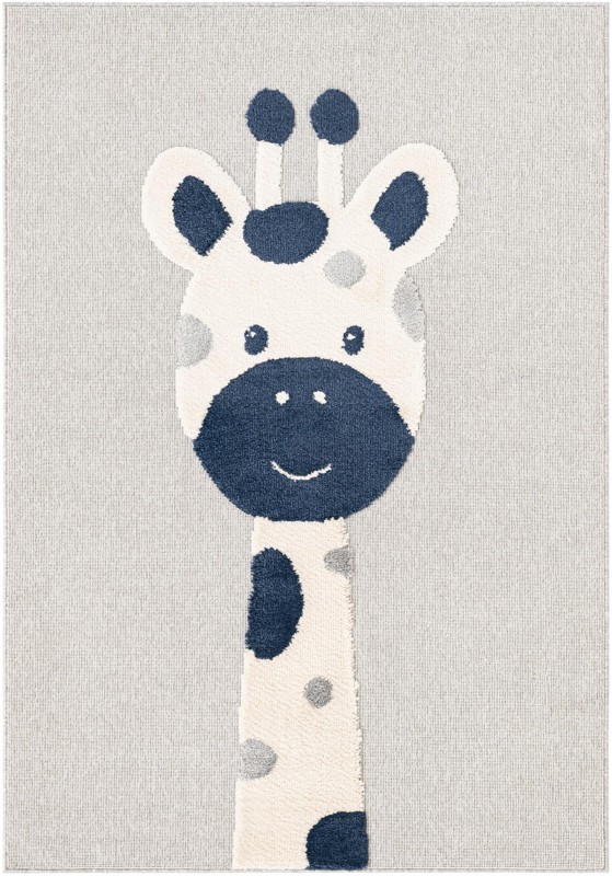 5' x 7' Lorimer · Animal print rug, gray