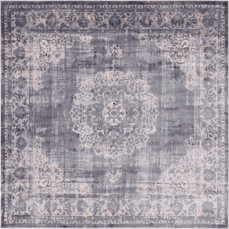 Medora · Border rug, gray