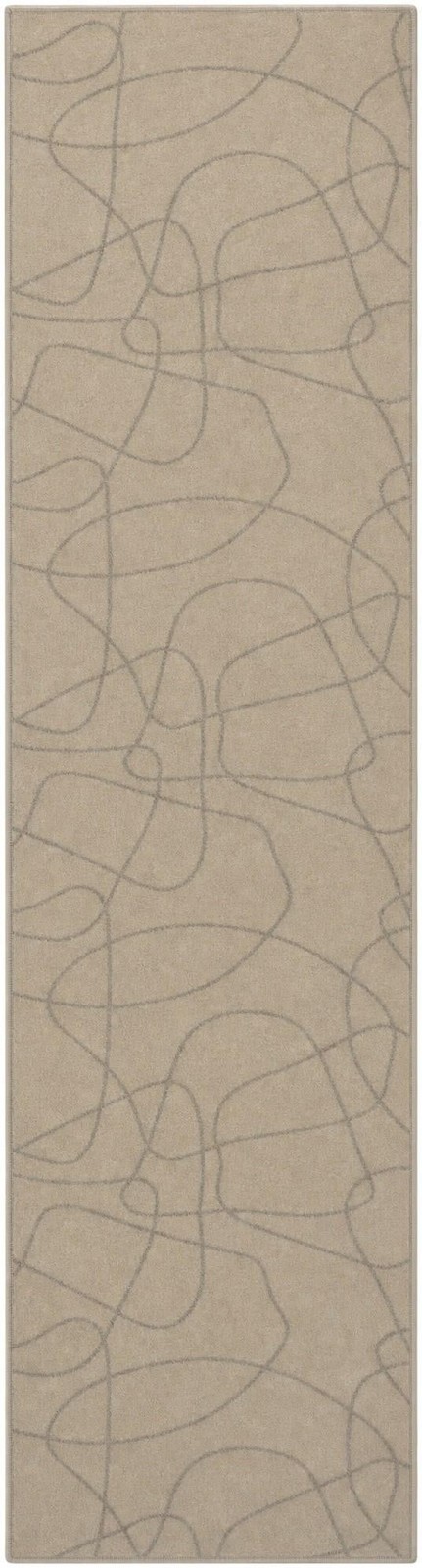 2' 7 x 10' Purcell · Abstract rug, ivory