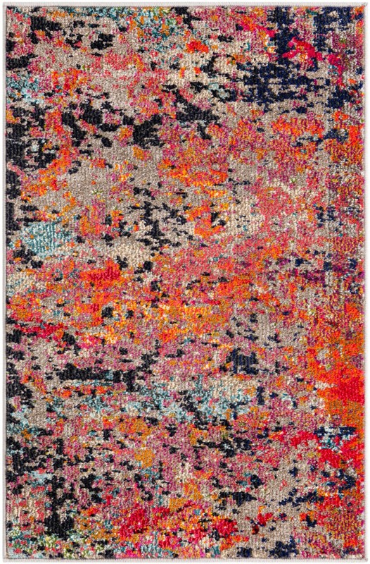 2' 2 x 3' Rafferty · Abstract Washable Rug, multi