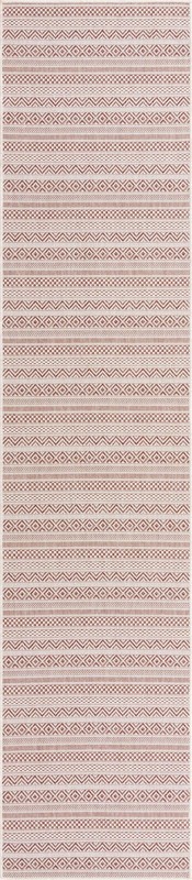 2' 7 x 12' Merlin · Chevron Outdoor Rug, red