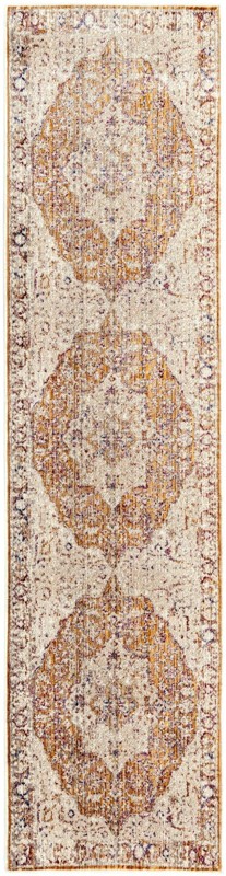 2' x 8' Denver · Border rug, yellow