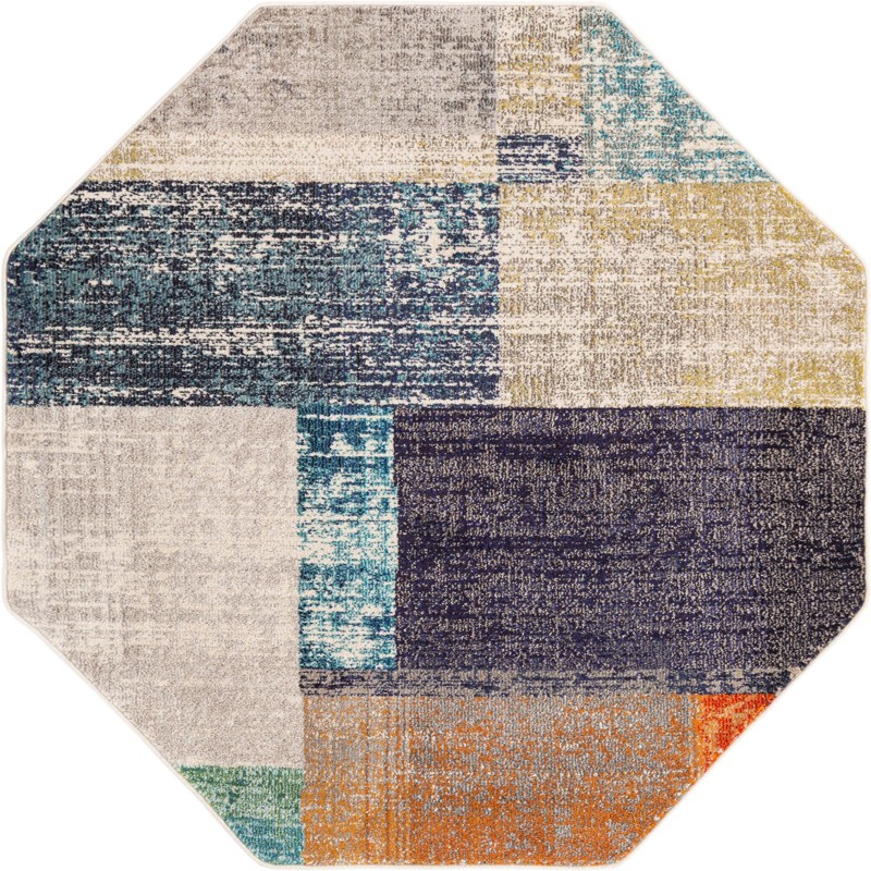 5' 3 x 5' 3 Astoria · Abstract Washable Rug, multi