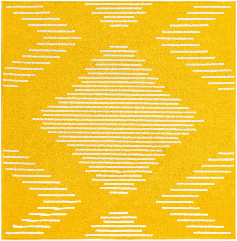 Knox · Geometric rug, yellow