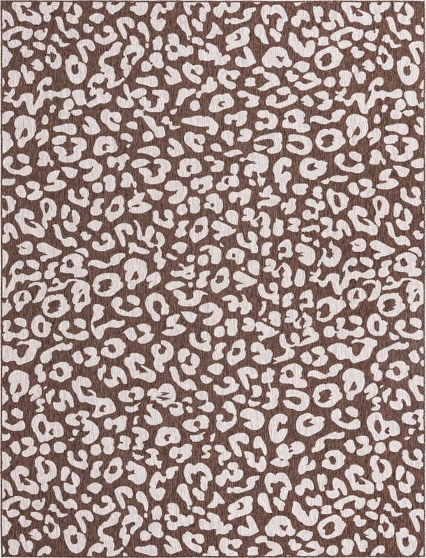 9' x 12' Cardamom · Animal print Outdoor Rug, brown