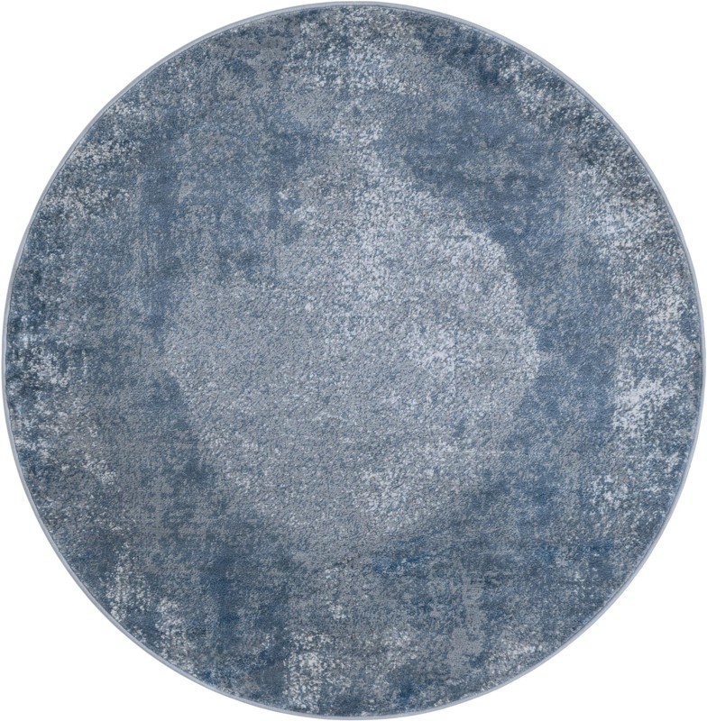5' 3 x 5' 3 Aurelio · Abstract rug, blue and gray