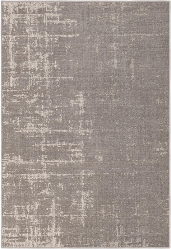 4' x 6' Byron · Abstract rug, grey