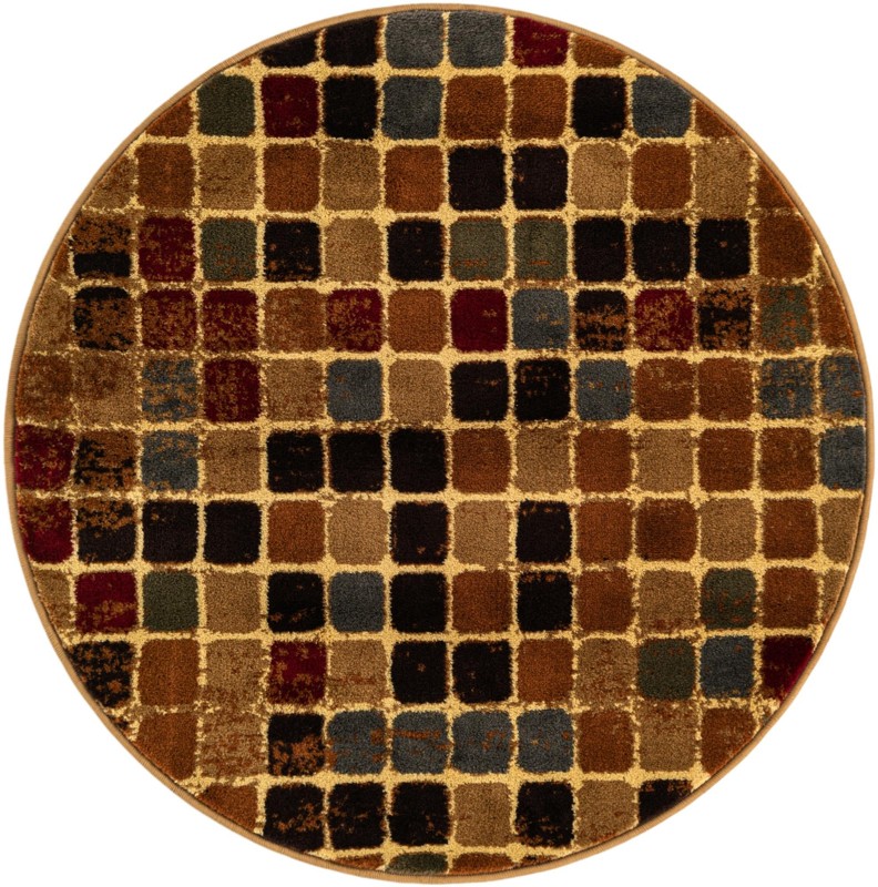 3' 3 x 3' 3 Bevan · Geometric rug, multi