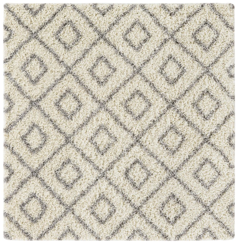 Brock · Diamond Shag Rug, ivory