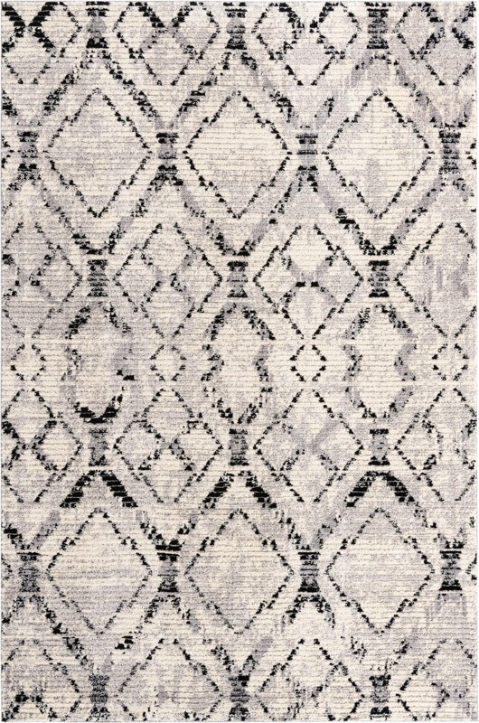 5' x 8' Tilden · Diamond rug, ivory