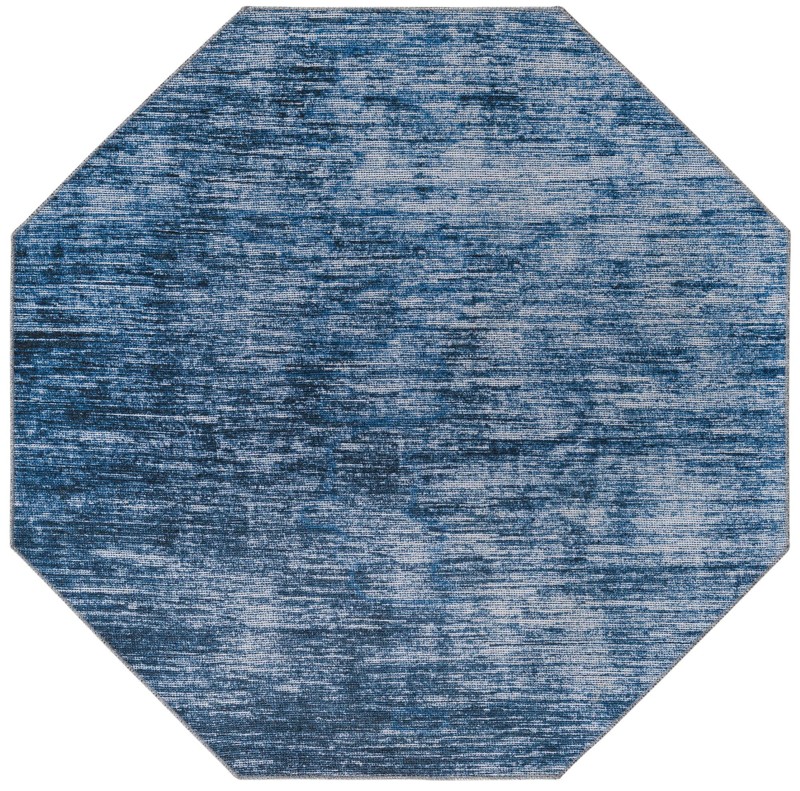 5' x 5' Prewitt · Abstract rug, blue