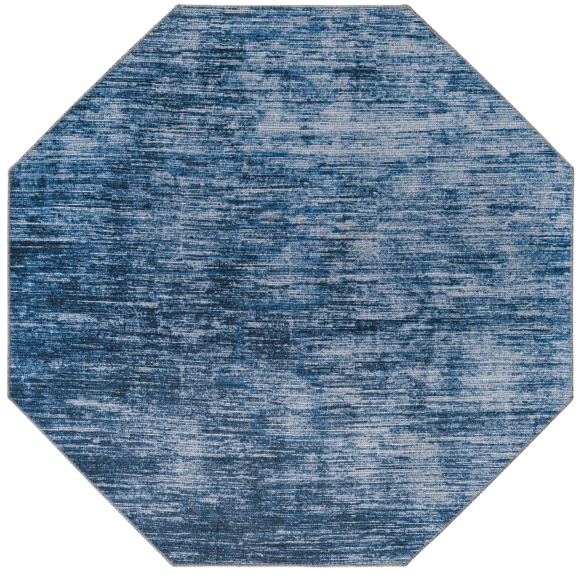 5' x 5' Prewitt · Abstract rug, blue