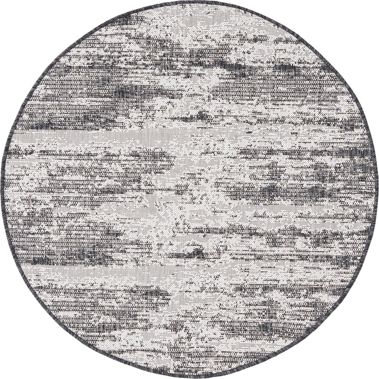 4' x 4' Henley · Abstract Outdoor Rug, charcoal