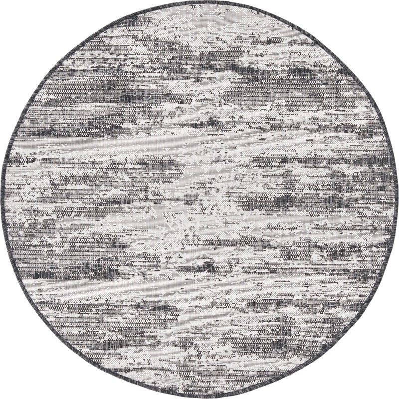 Henley · Abstract Outdoor Rug, charcoal