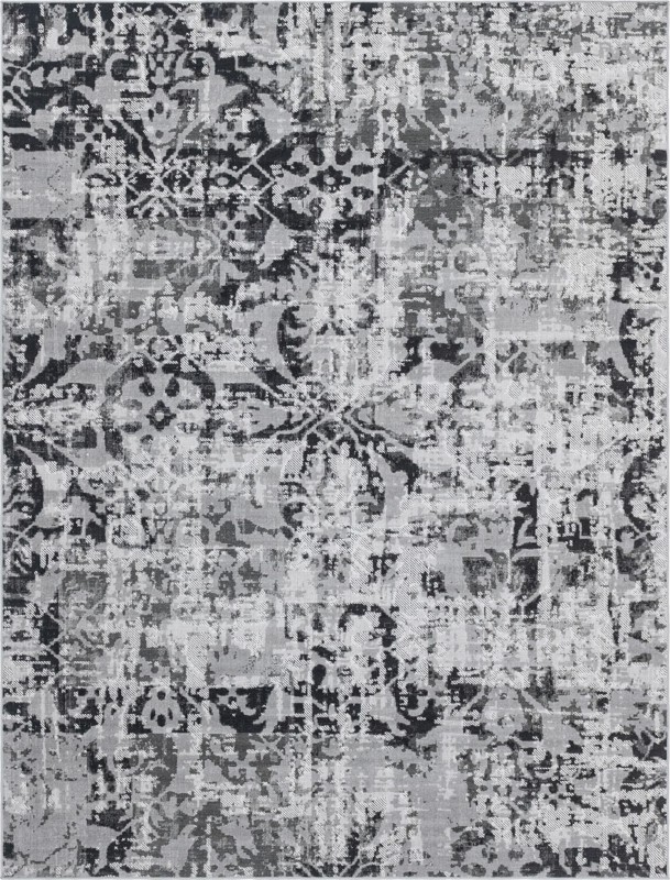 9' x 12' Carrick · Abstract rug, grey