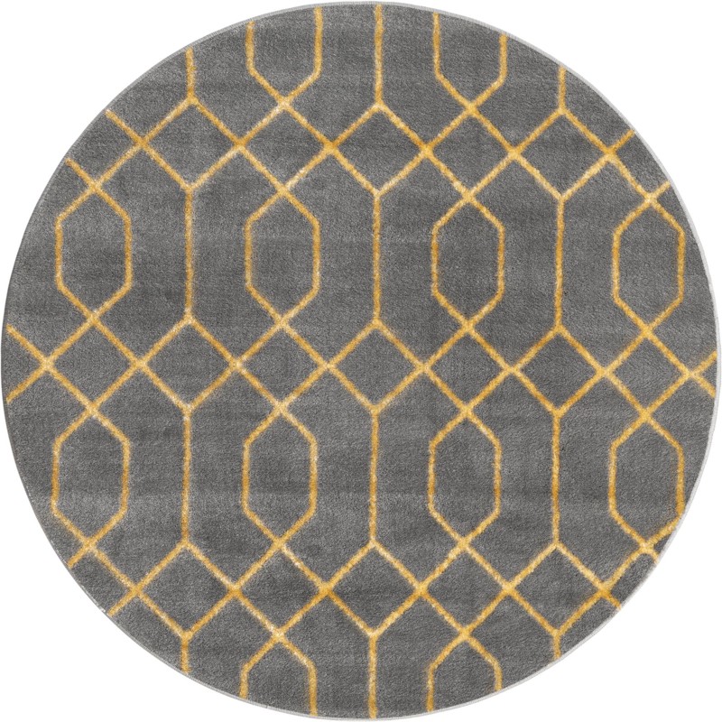 3' x 3' Cowley · Geometric rug