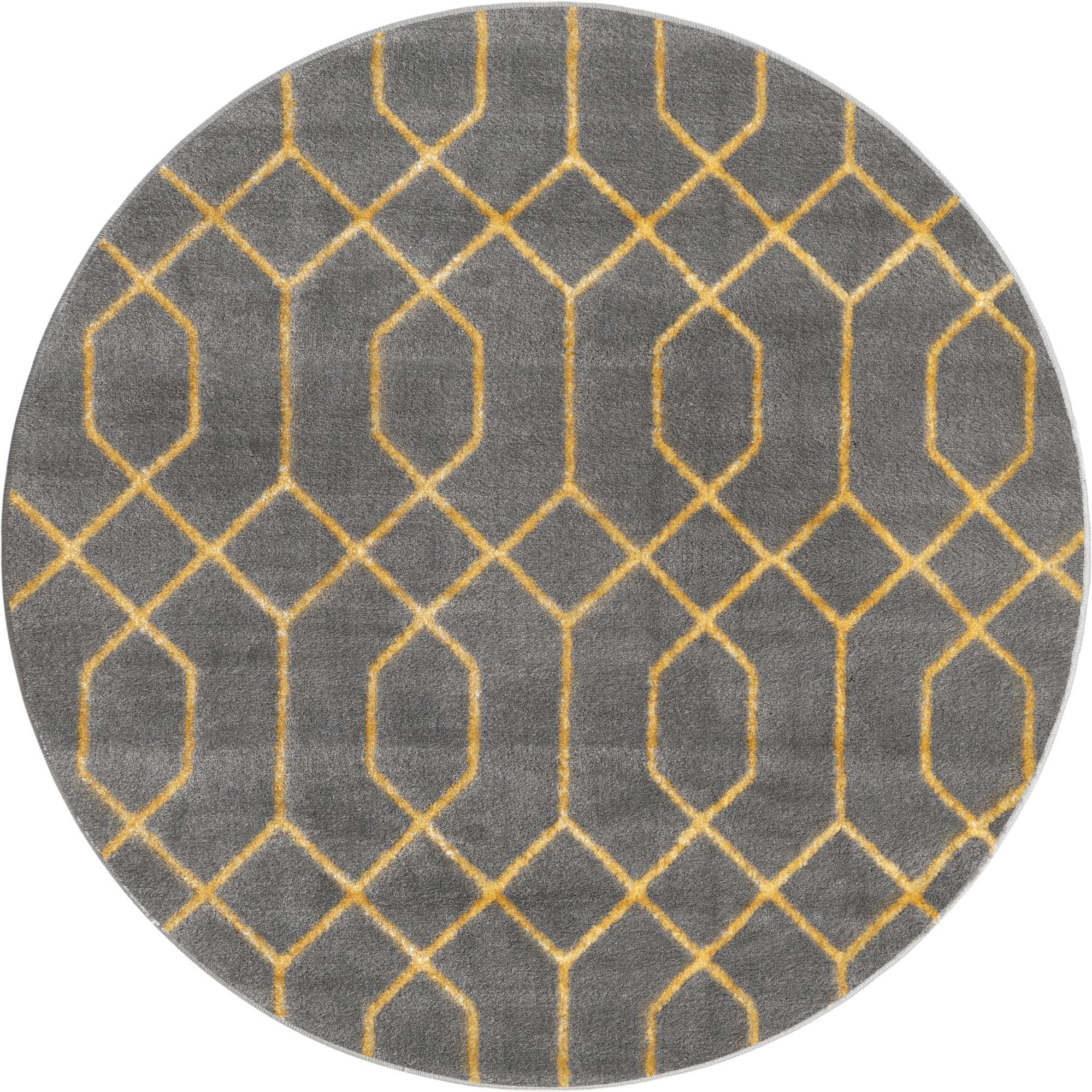 3' x 3' Cowley · Geometric rug