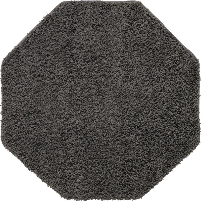 4' x 4' Hartwell · Solid Shag Rug, darkgray