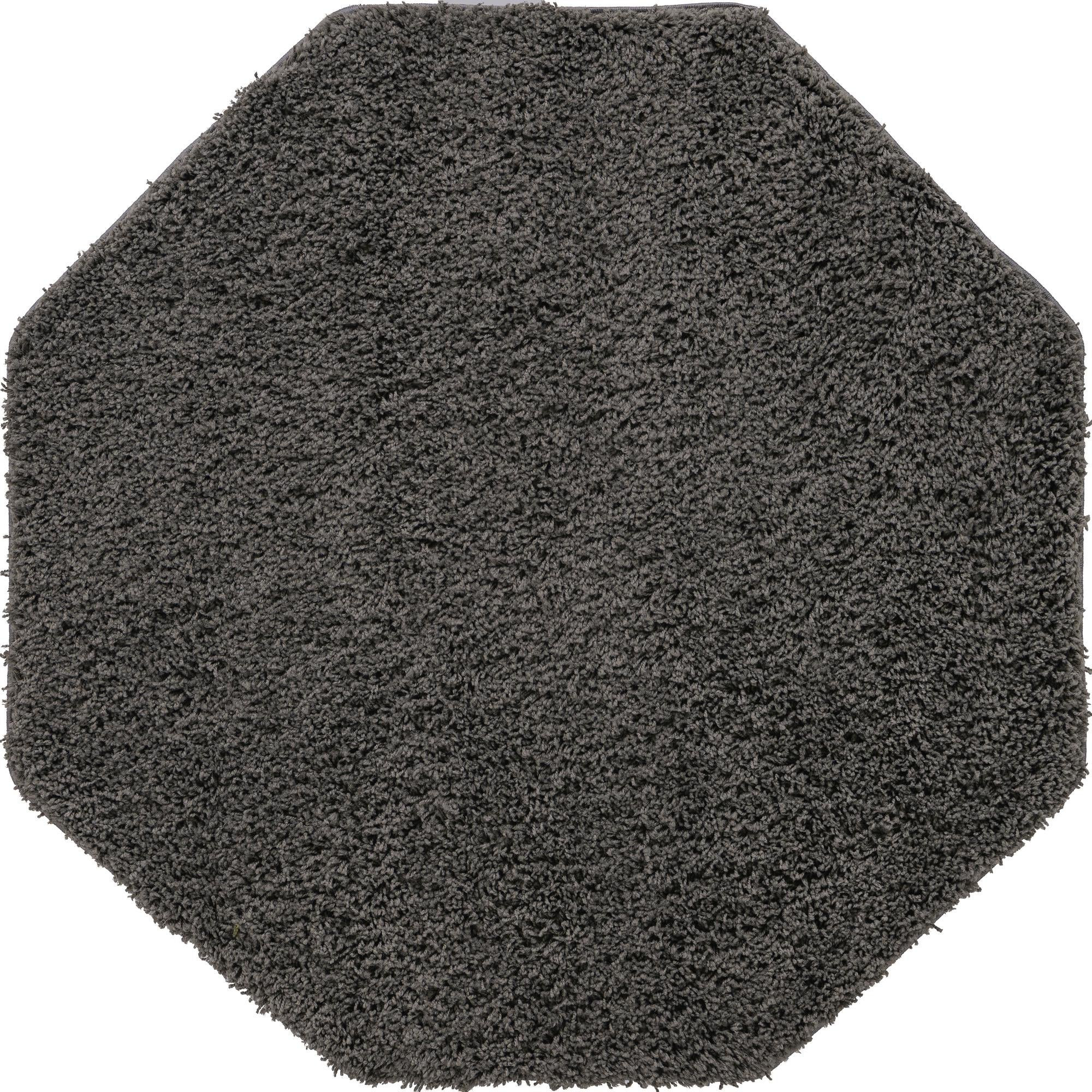 4' x 4' Hartwell · Solid Shag Rug, darkgray